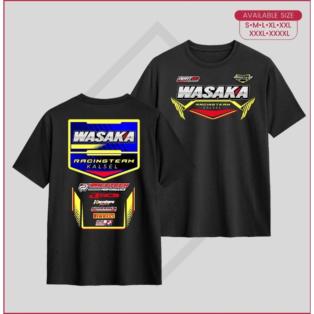 Jual TSHIRT KAOS WASAKA RACING TEAM KAOS BALAP LENGAN PENDEK 24S ...