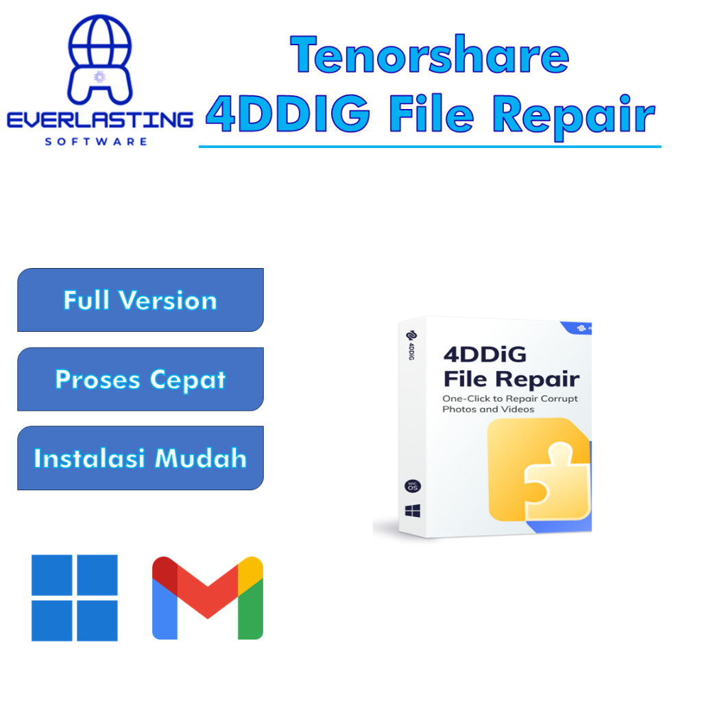Jual Tenorshare 4DDIG File Repair Full Version Software Repair Berbagai ...