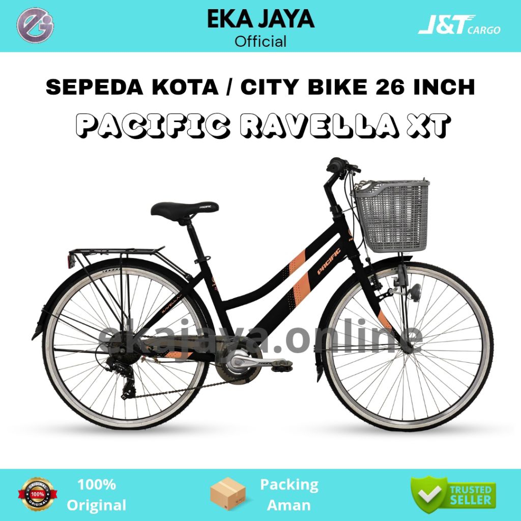 Jual Sepeda Keranjang Sepeda Kota City Bike CTB Ukuran 26 Inch PACIFIC ...