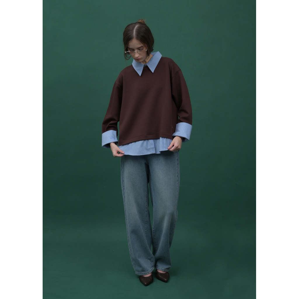 Jual NUETA : Archie Collar Sweater | Shopee Indonesia