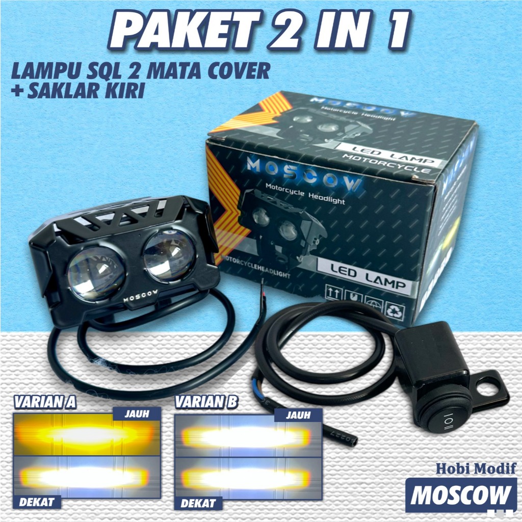Jual PAKET LAMPU LED LASER SQL 2 MATA LAMPU LED BESI LAMPU TEMBAK LASER ...