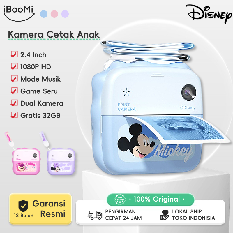 Jual BOOMii x Disney Kamera Anak Disney Instan Foto Video Cetak ...