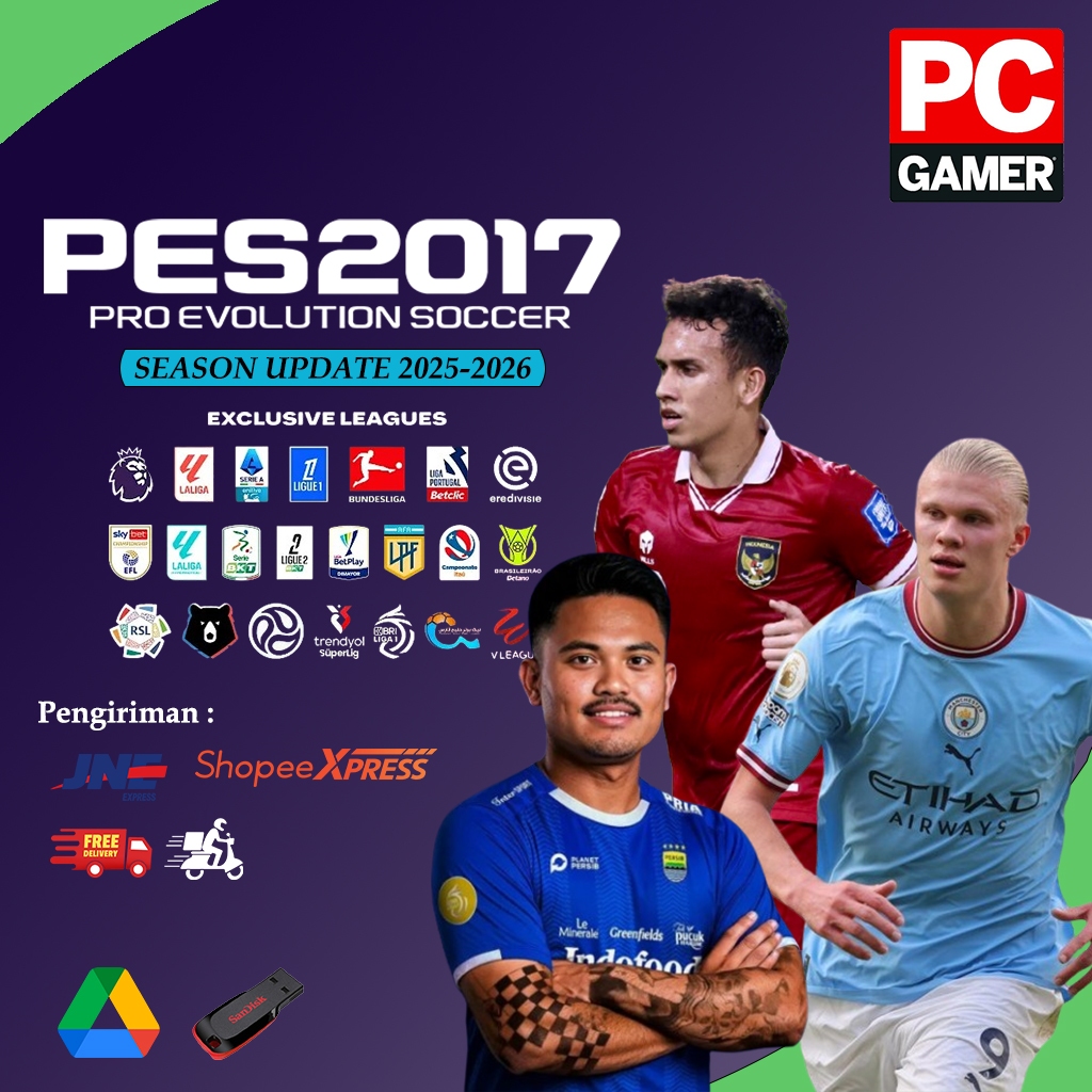 Jual PES 2017 SEASON UPDATE 2025 - 2026 | GAME PC GAME LAPTOP TERBAIK ...