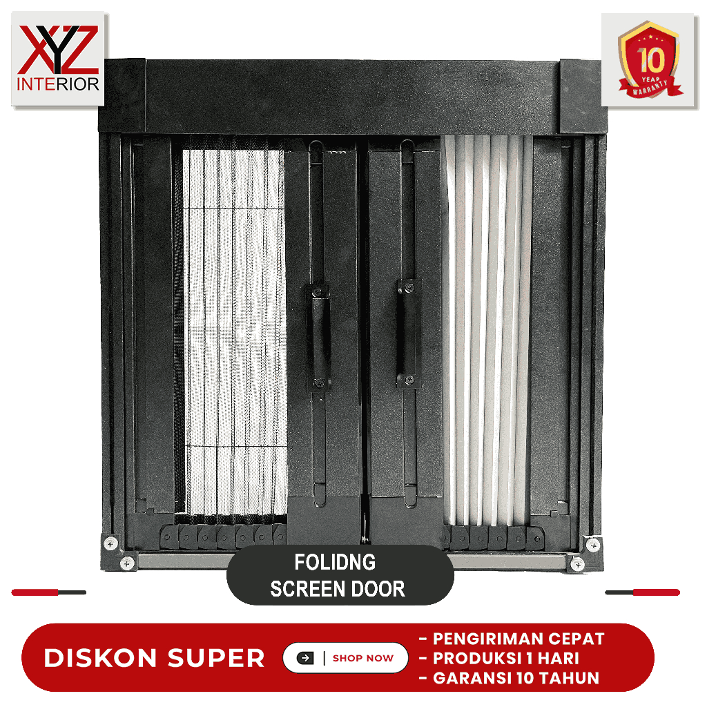 XYZ INTERIOR - Folding Screen Door - Pintu Lipat Mesh Door Anti Serangga