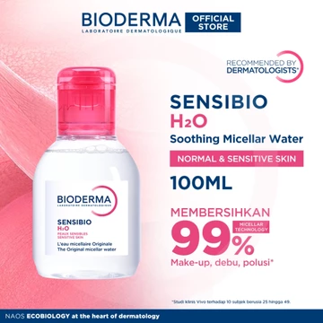 Bioderma Sensibio H2O 100ml Micellar Water Untuk Semua Jenis Kulit Sensitif