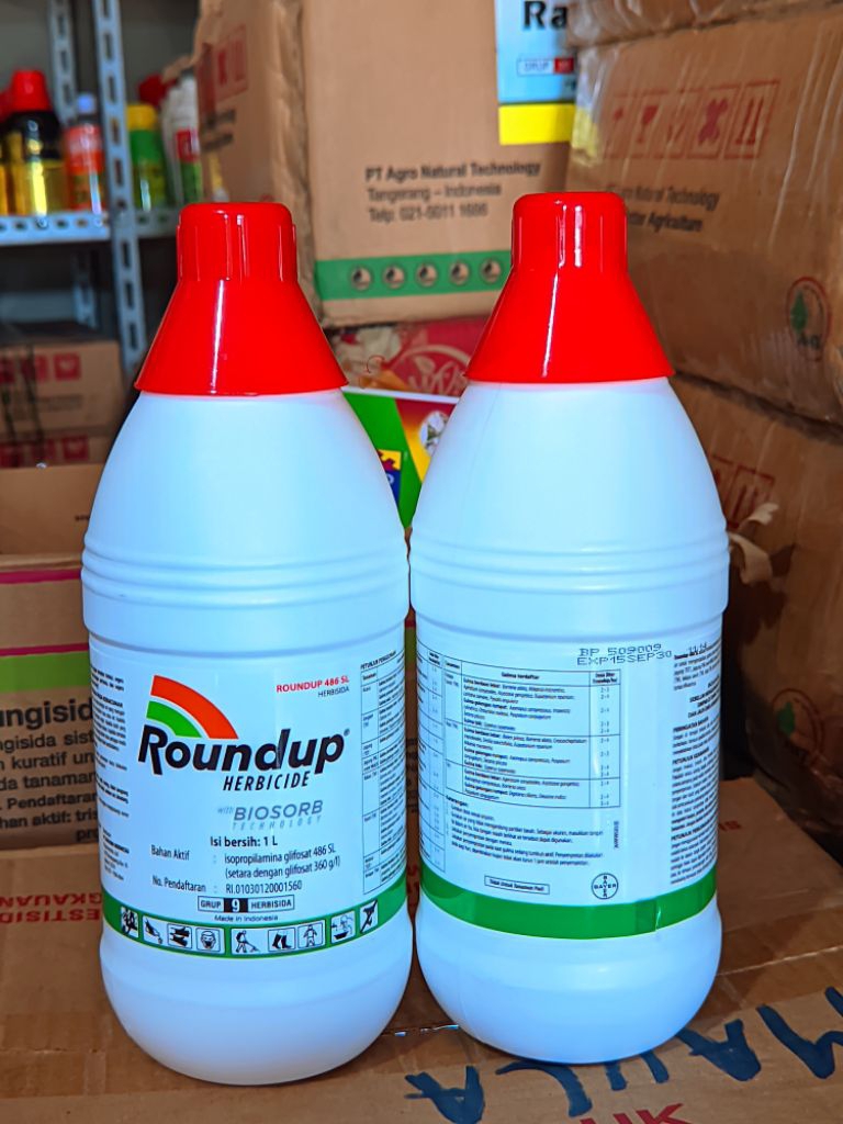 Jual Herbisida Roundup 486 SL (1 Liter) Racun Rumput Sistemik | Shopee ...