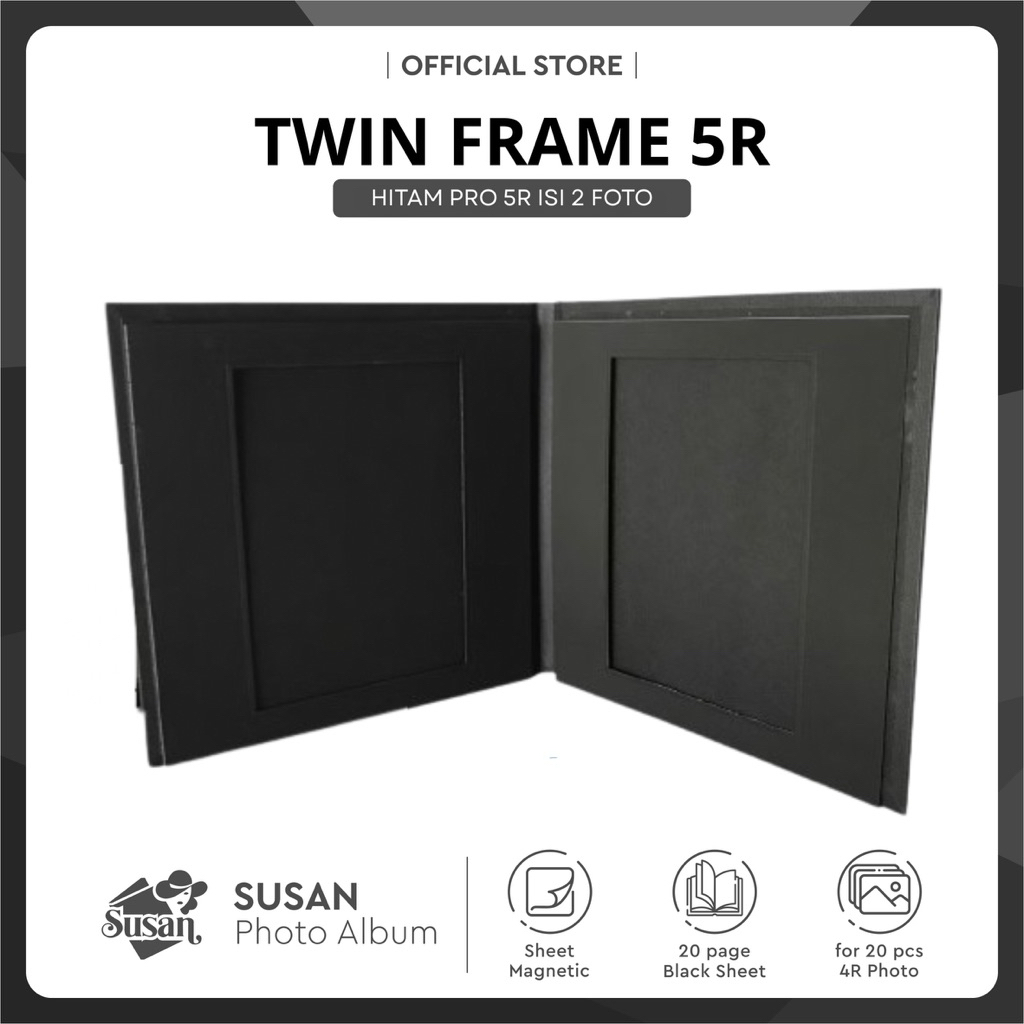 Jual Twin Frame Foto Ukuran 5R Susan Pro | Shopee Indonesia