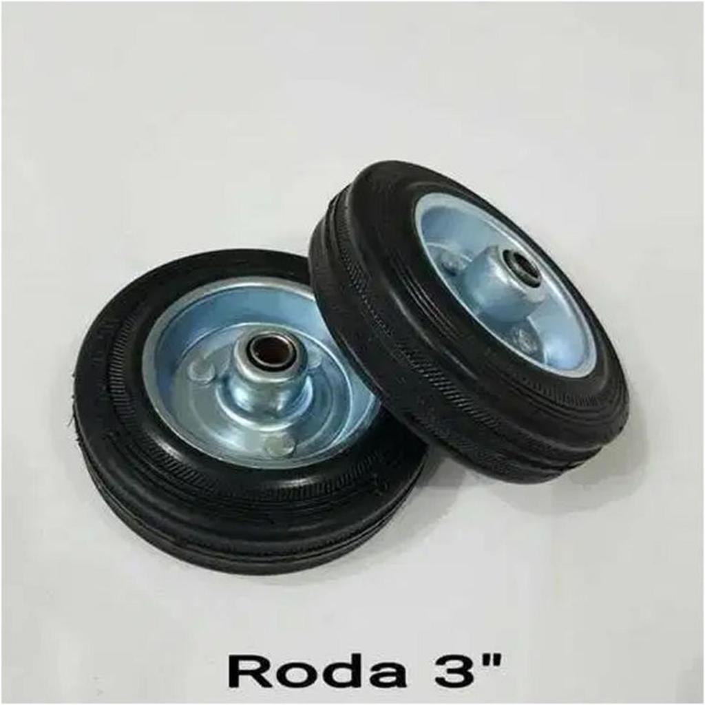 Jual RODA ONLY 3” / Roda Karet Troly Troli 4” / Roda Karet Saja 5” inch ...