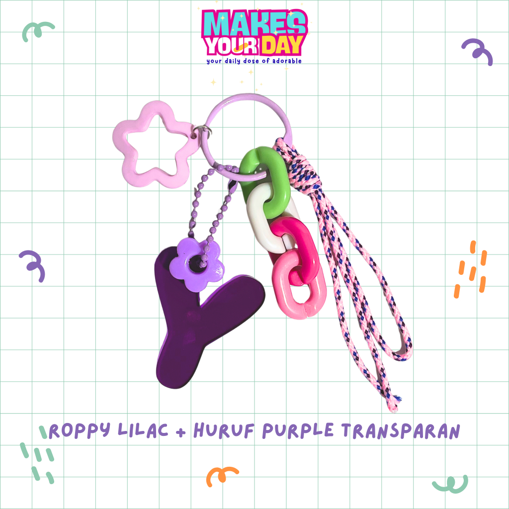 Jual Makesyourday - Roppy Rope Lilac Custom Ganci Tumblr Bagcharm ...