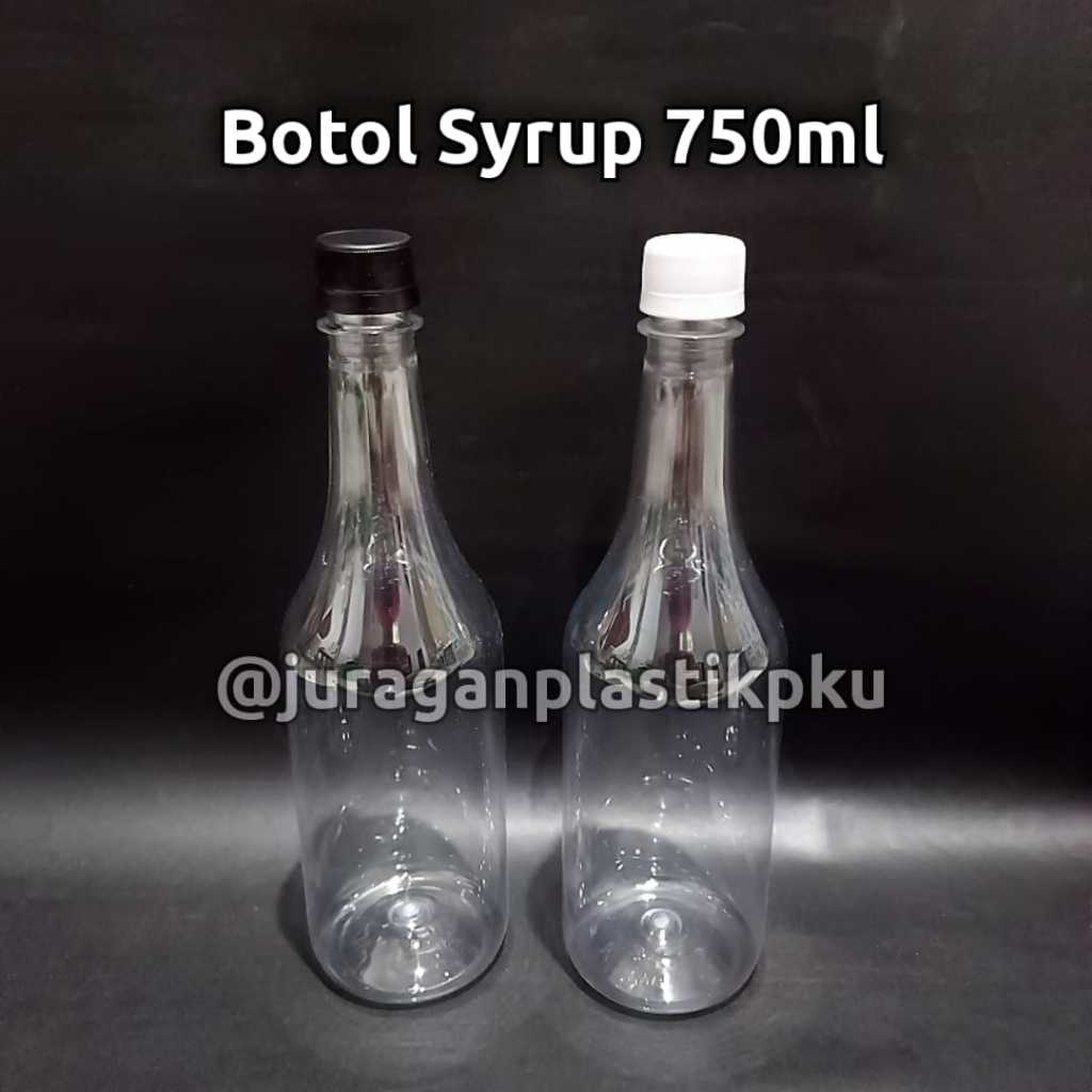 Jual Botol Plastik Syrup 750ml | Botol Unik Tinggi 750 ml 41 gram ...