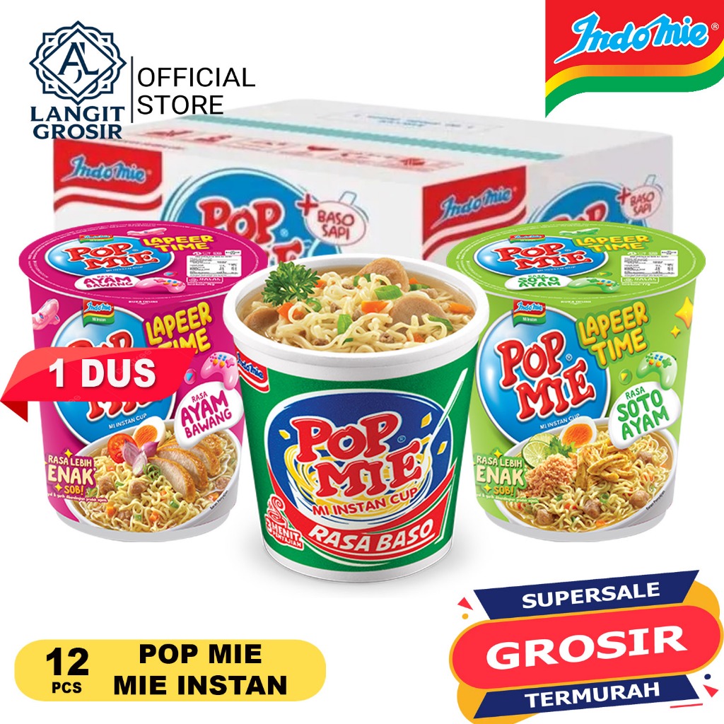 Jual [1 karton] Pop Mie Kuah MINI All Varian isi 12 pcs | Shopee Indonesia