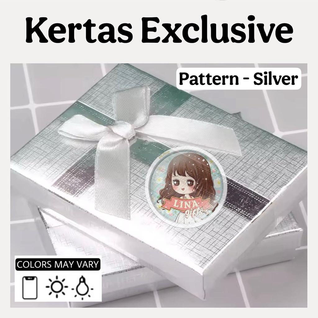 Jual ( 2 Lembar ) KERTAS EMBOS / KERTAS KADO EXCLUSIVE / KERTAS ...