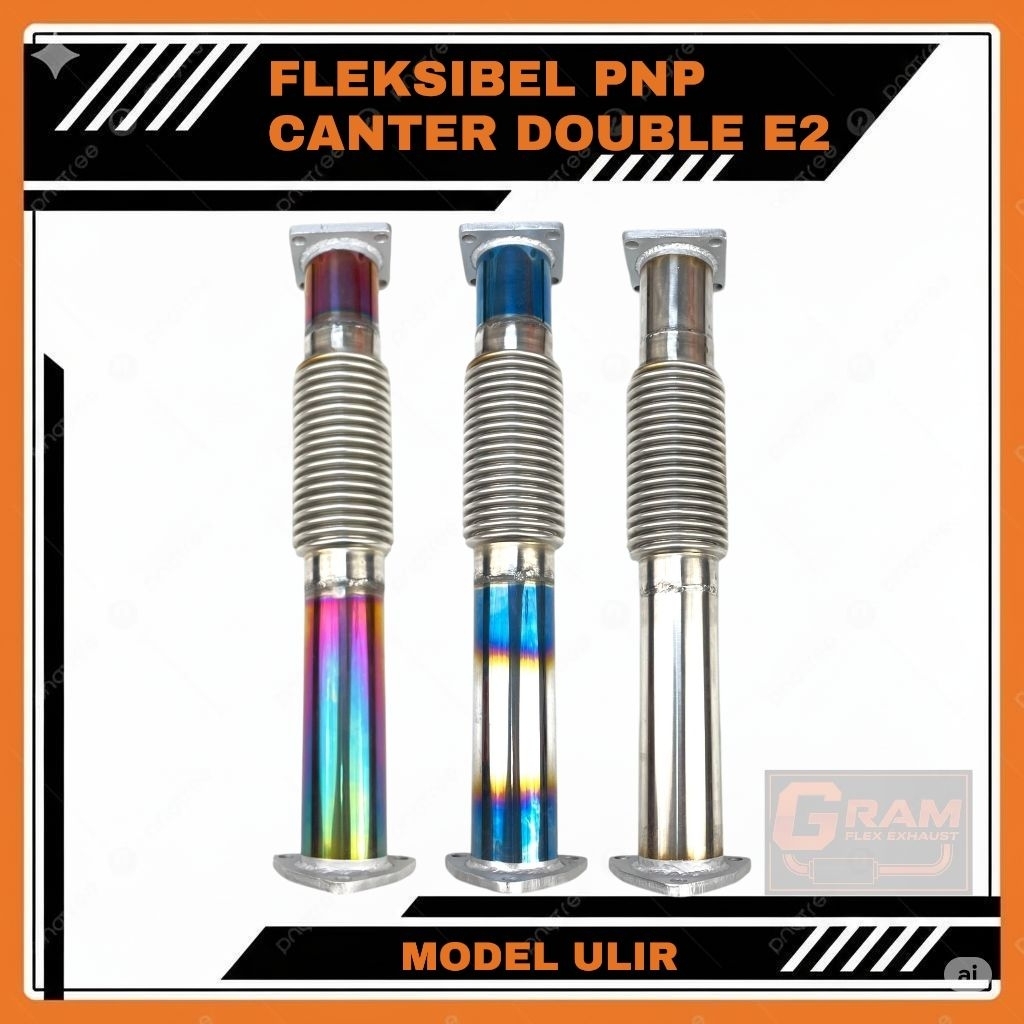 Jual FLEKSIBEL KNALPOT NGIR CANTER DOUBLE PNP MODEL ULIR,PS125,PS136,HD ...