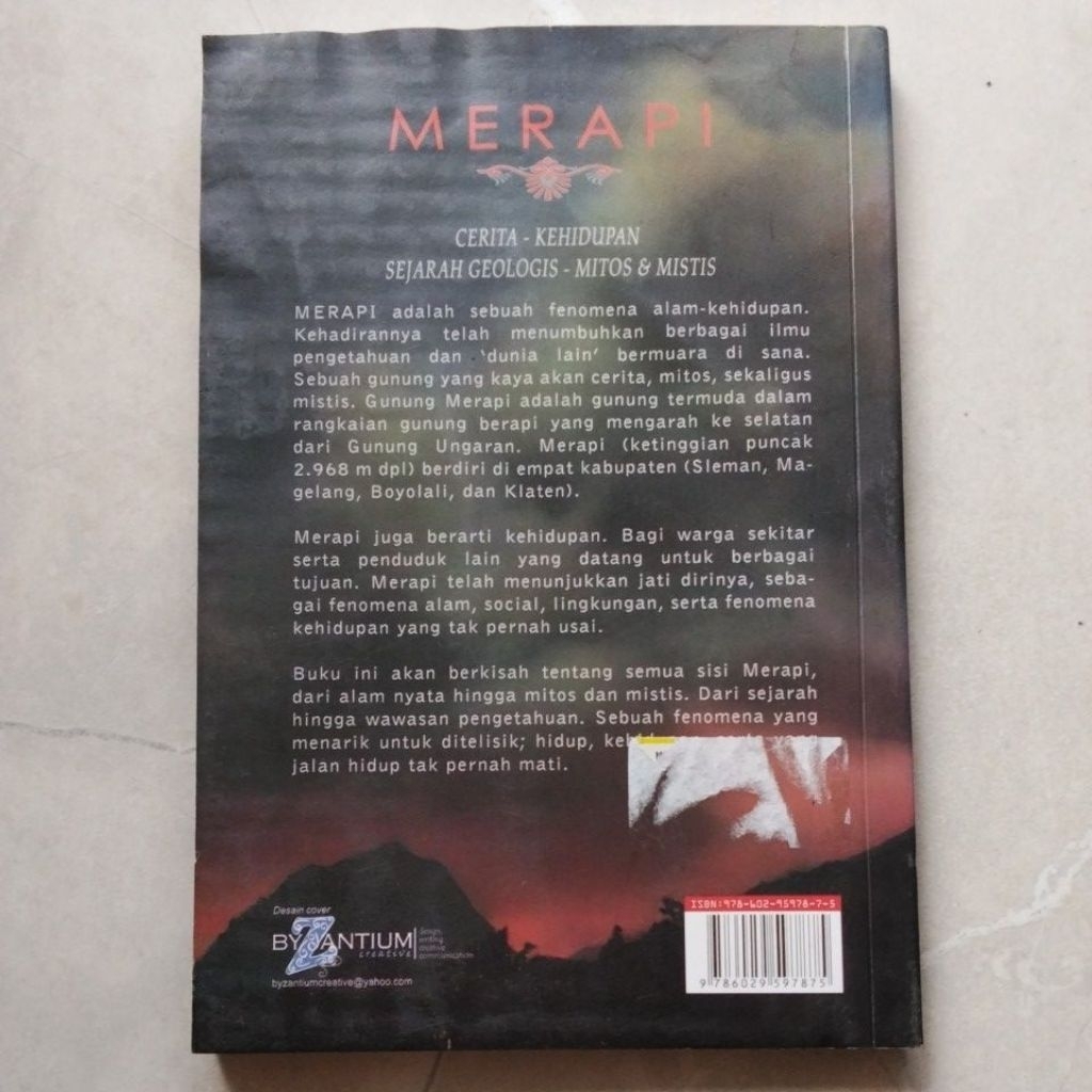 Jual Buku Merapi #Cerita-Kehidupan-Sejarah Geologis-Mitos dan Mistis ...