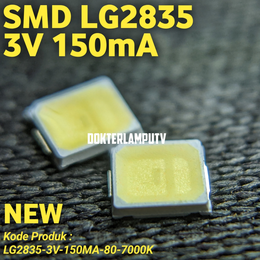 LAMPU LED SMD 2835 3V 150MA 0,5W PUTIH WHITE UNTUK LAMPU LED  BOHLAM,SPEDO MOTOR,EMERGENCY DLL