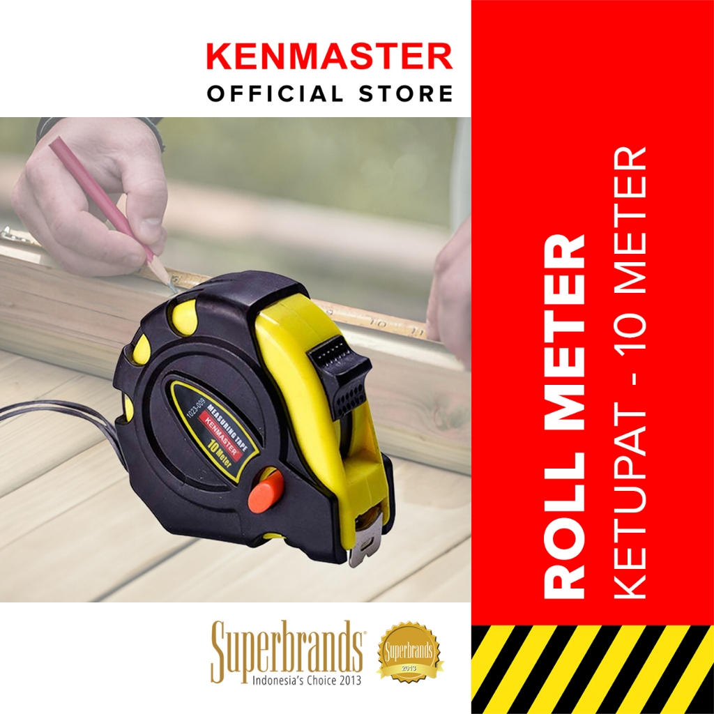 Jual Kenmaster NEW Roll Meter Ketupat 10 Meter x 25 MM / Alat Ukur ...