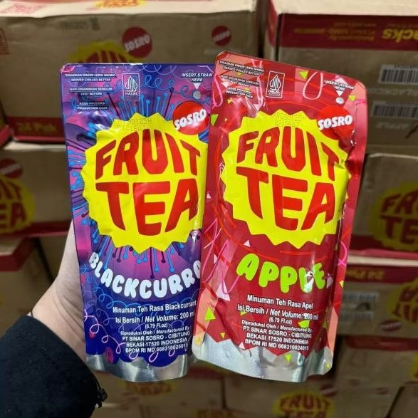 Jual (1 DUS) FRUIT TEA POUCH 200 ML ISI 24 PCS | Shopee Indonesia