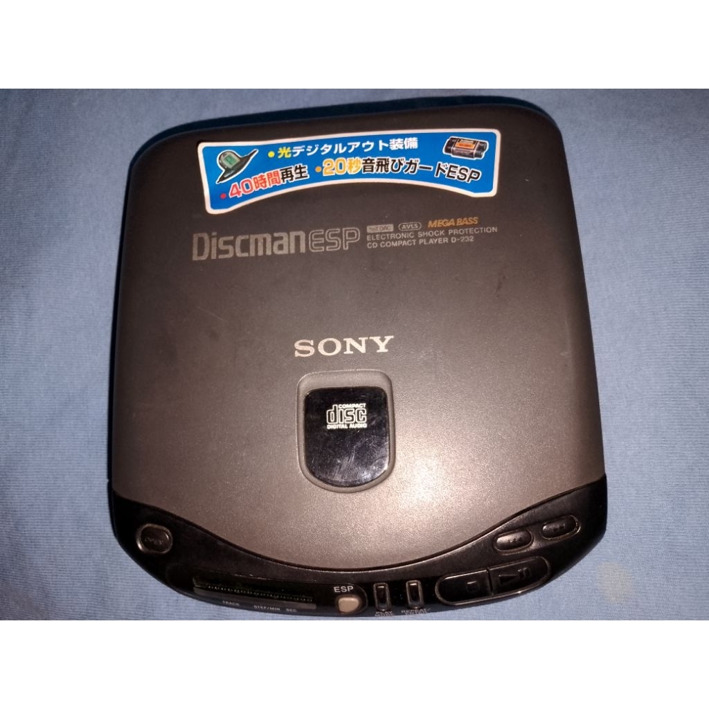 Jual SONY Discman esp. CD player D-232. baca dekripsi | Shopee Indonesia