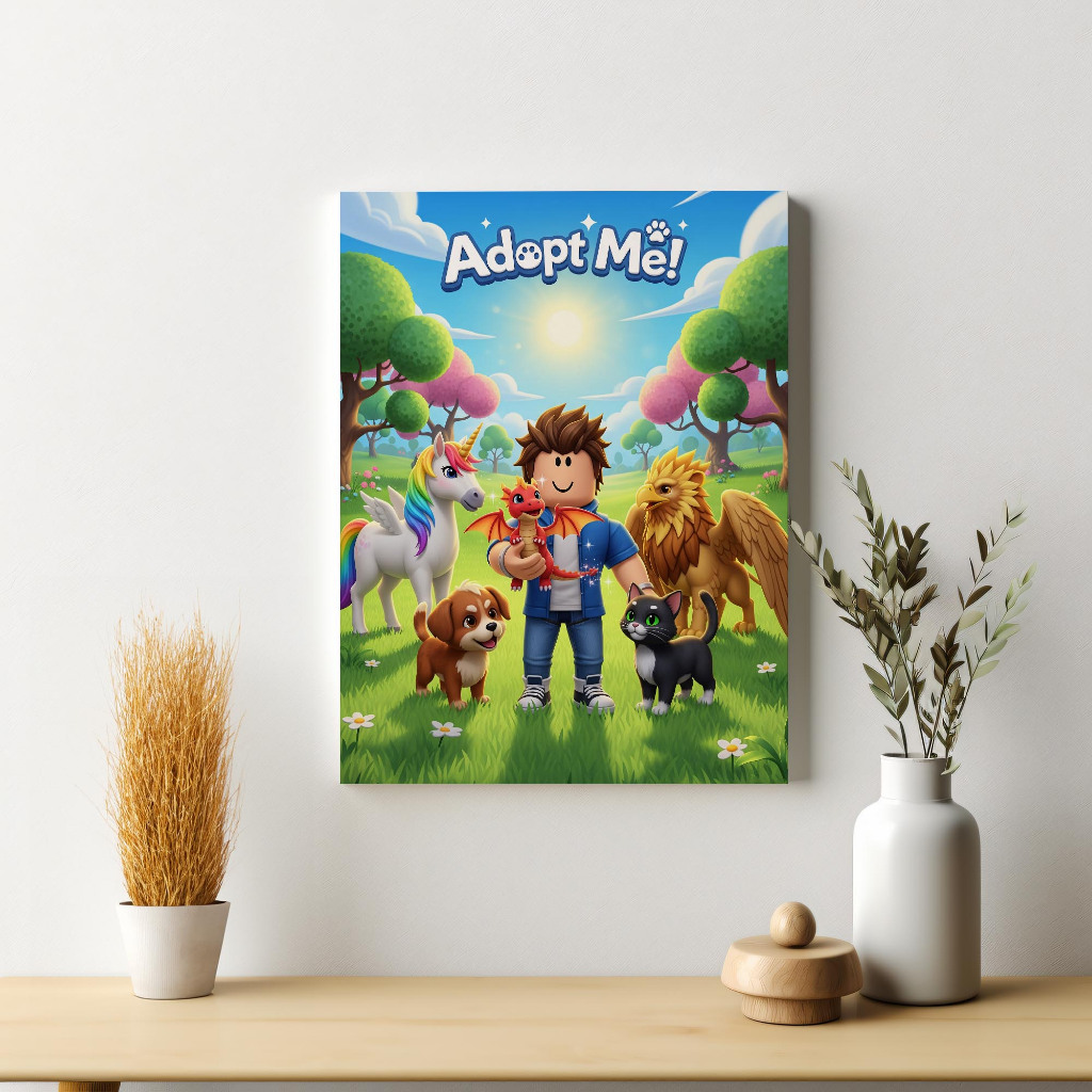 Jual Poster Roblox Adopt Me Game Dekorasi Hiasan Pajangan Dinding Frame Id 11134207 8224p