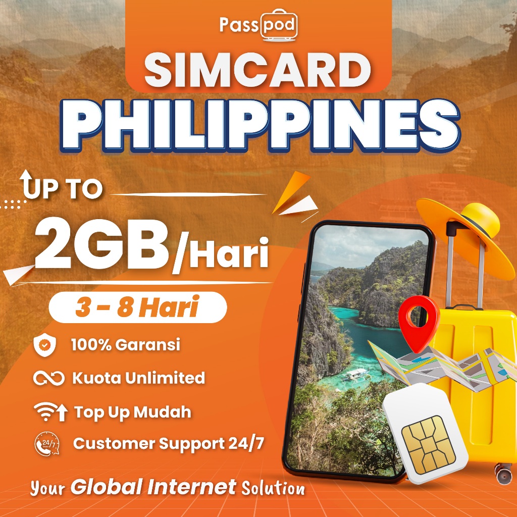Jual PASSPOD SIM Card Filipina/Philippines Paket Data Luar Negeri ...