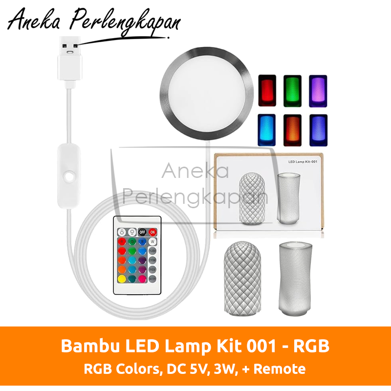Jual 3D Printer Project Kit - Bambu LED Lamp Kit 001 - RGB - with ...