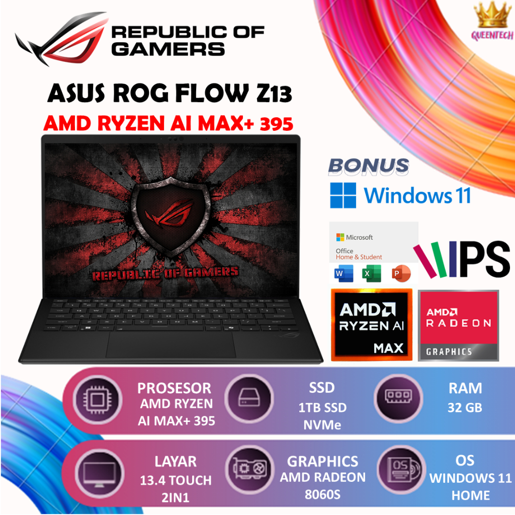 Jual ASUS ROG FLOW Z13 GZ302EA TOUCH RYZEN AI MAX+ 395 [32GB/1TB ...