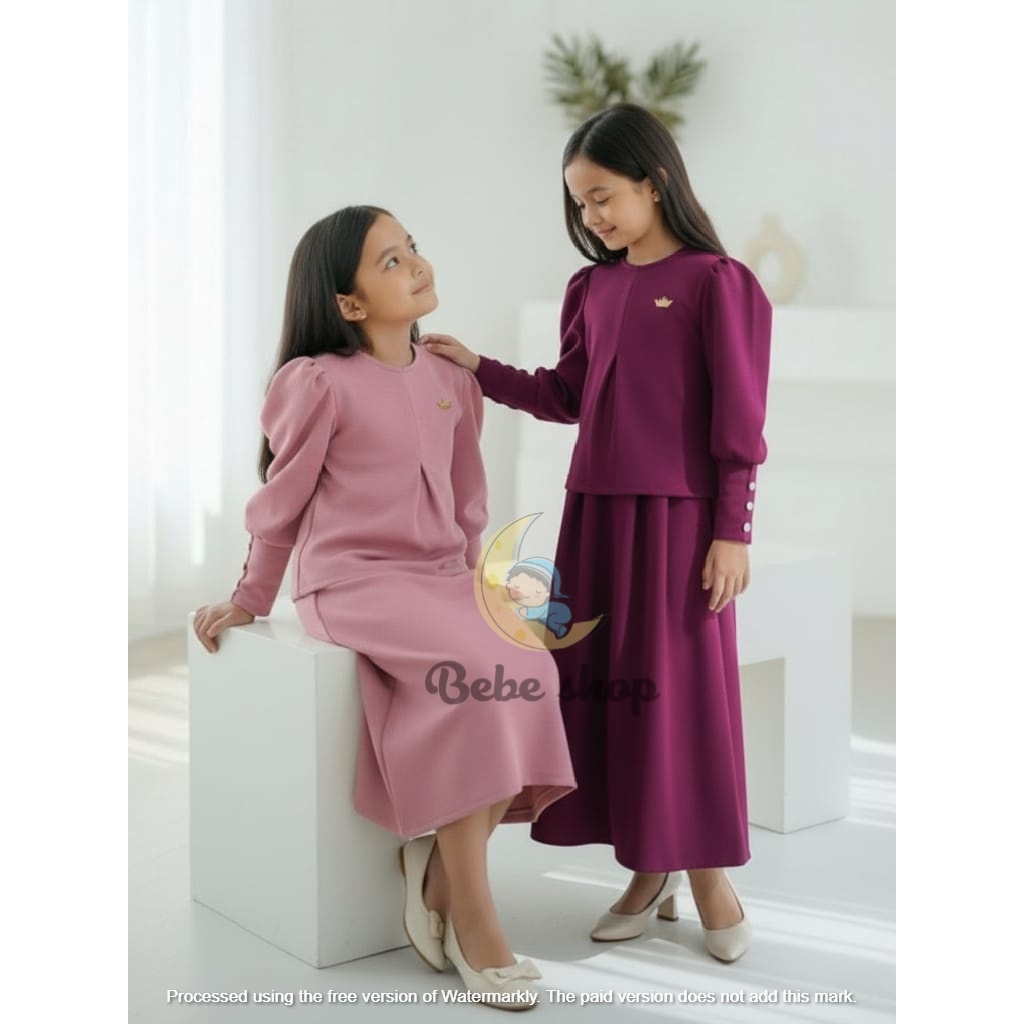 Jual Set Rok Remaja bahan knit japan linen premium model lengan inara ...