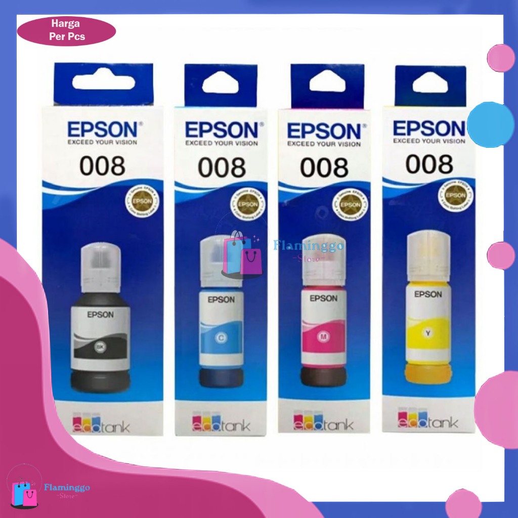 Jual Tinta Epson 008 For Perinter L6550 L6580 L15150 L15160 Original ...