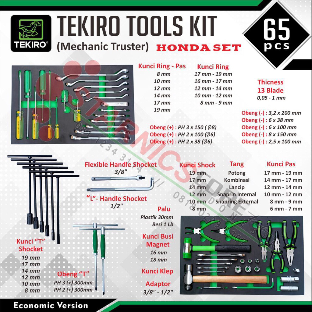 Jual MECHANIC THRUSTER TOOLSET TEKIRO | Shopee Indonesia