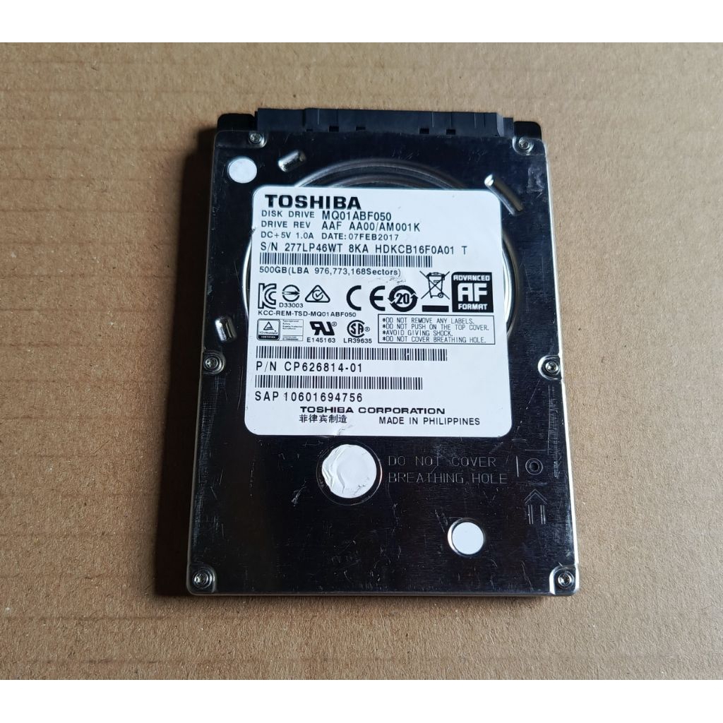 Jual Hardisk Internal Laptop/Notebook/PS ukuran 2,5