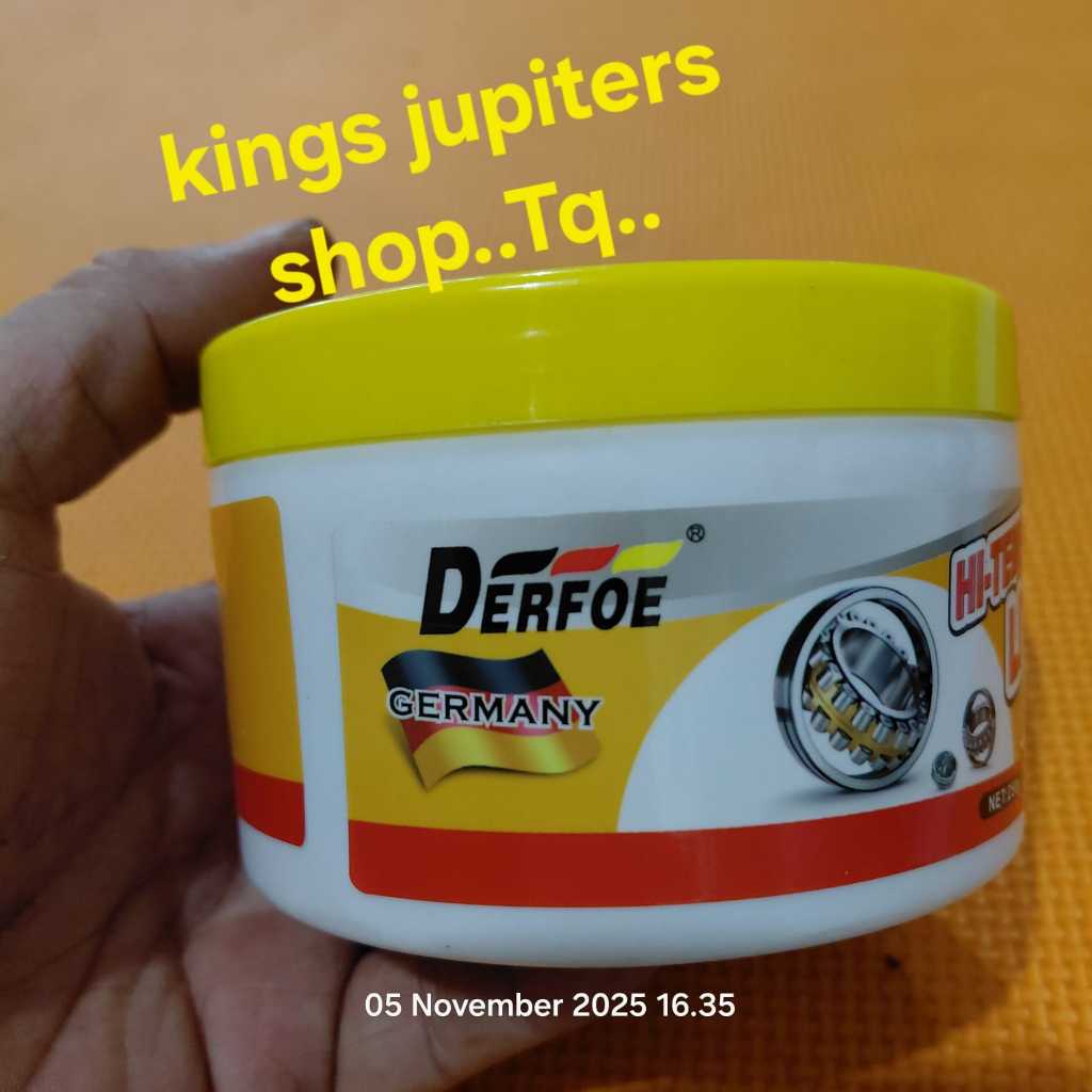 Jual GREASE 250GRM DERFOE made GERMANY bisa buat GEMUK DEKWE JLD Mesin ...