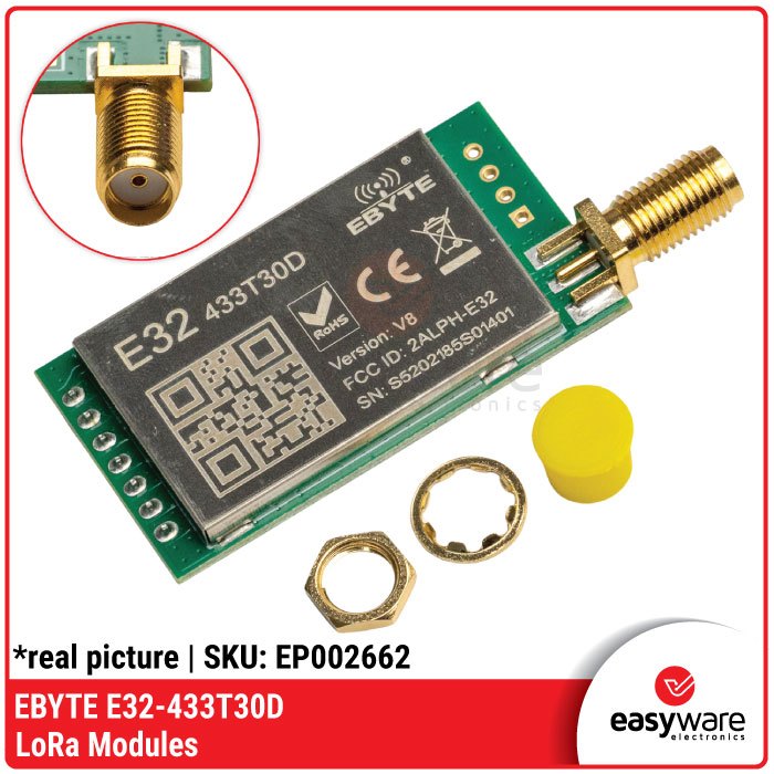 Jual EBYTE E32 433T30D SX1278 LoRa 433MHz 1W – Modul Wireless Long ...