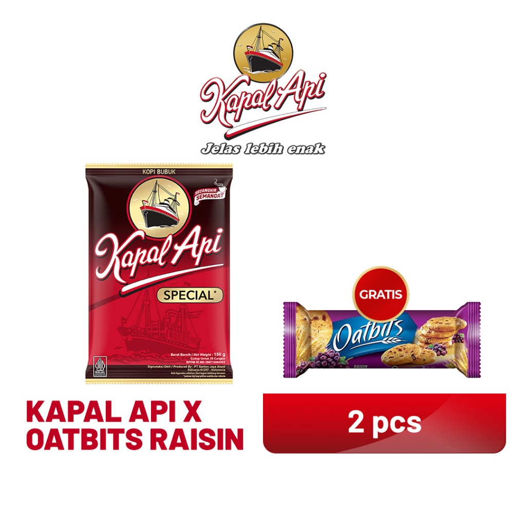 Jual Paket Kapal Api Special 150 gr x Oatbits Raisin | Shopee Indonesia