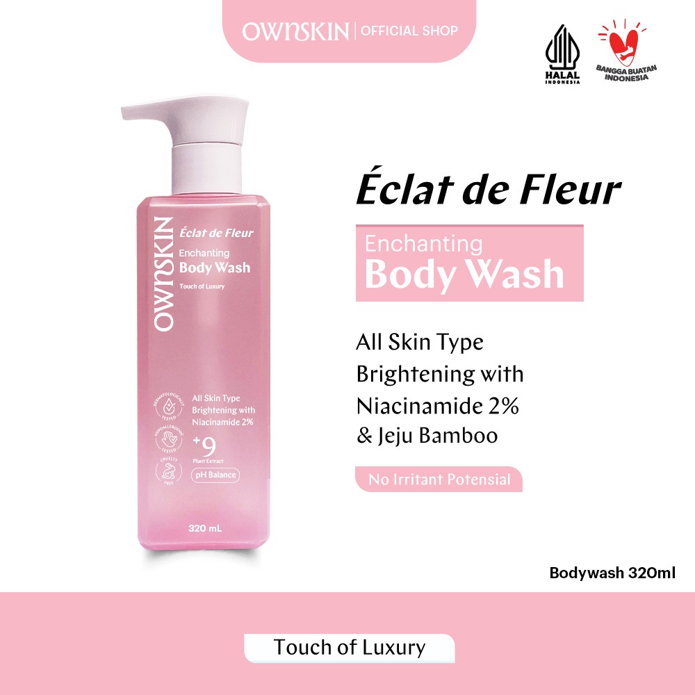 Jual OWNSKIN Eclat de Fleur Enchanting Body Wash 320 ml | Body Wash ...
