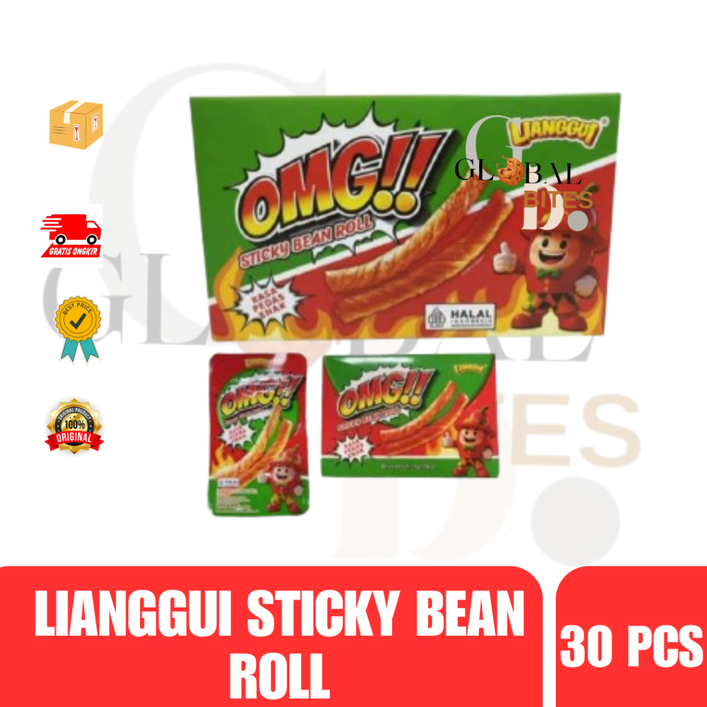 Jual Lianggui Sticky Bean Roll OMG isi 30 pcs | Shopee Indonesia