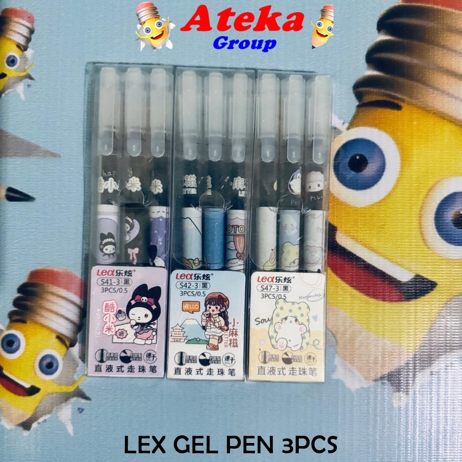 Jual [BOX/3PCS] LEX GEL PEN S-SERI | Shopee Indonesia