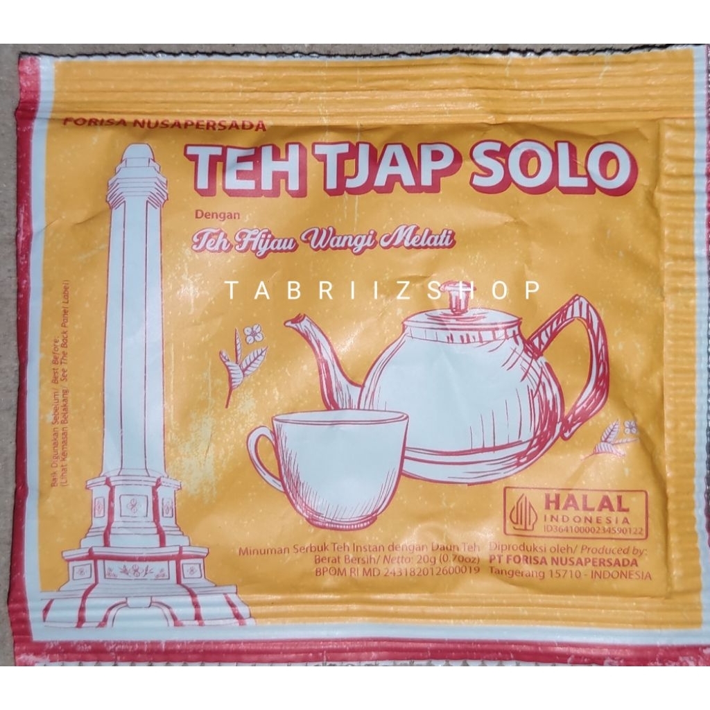 Jual Teh Tjap Solo Green Tea [35g] | Shopee Indonesia