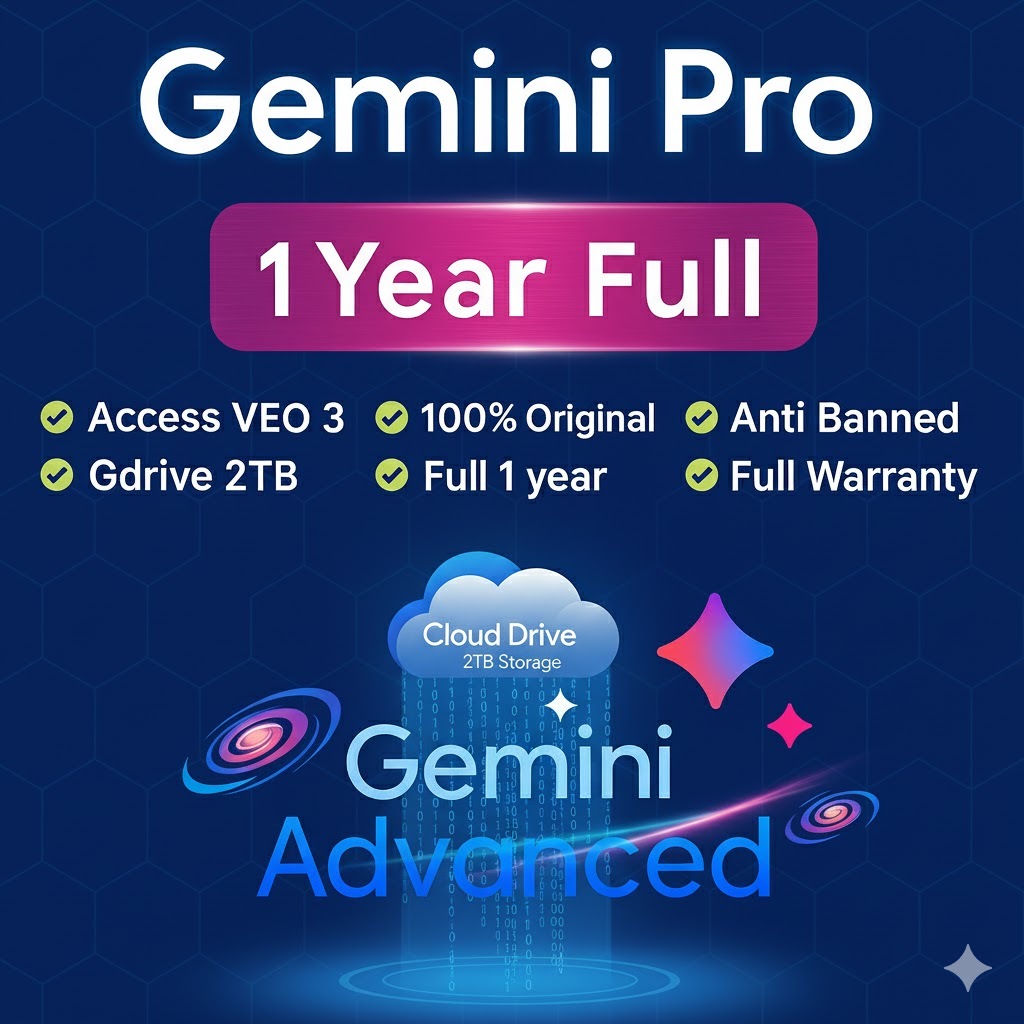 Jual Gemini AI Pro 1 Tahun Private + Drive 2TB | Shopee Indonesia