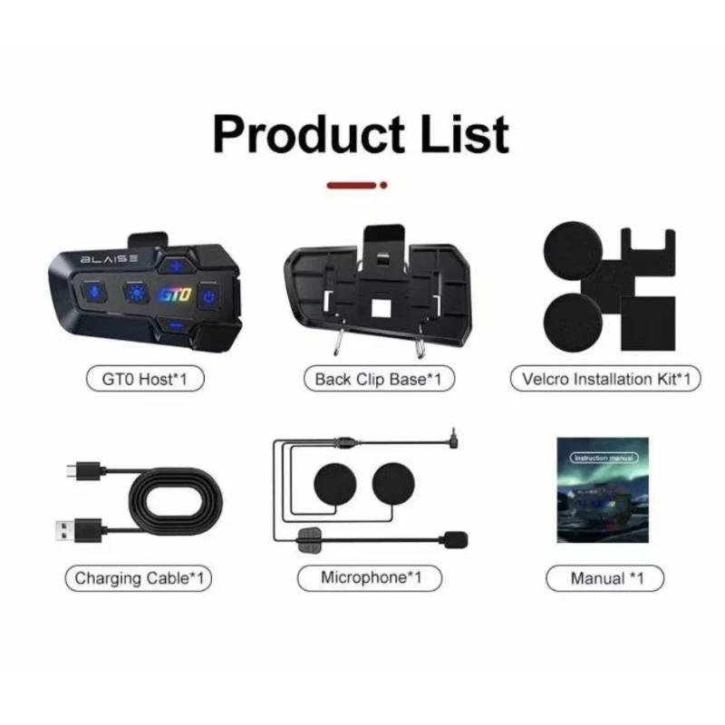 Jual BLAISE GT0 Bluetooth HEADSET helmet 5.3 NO intercom waterproof ...