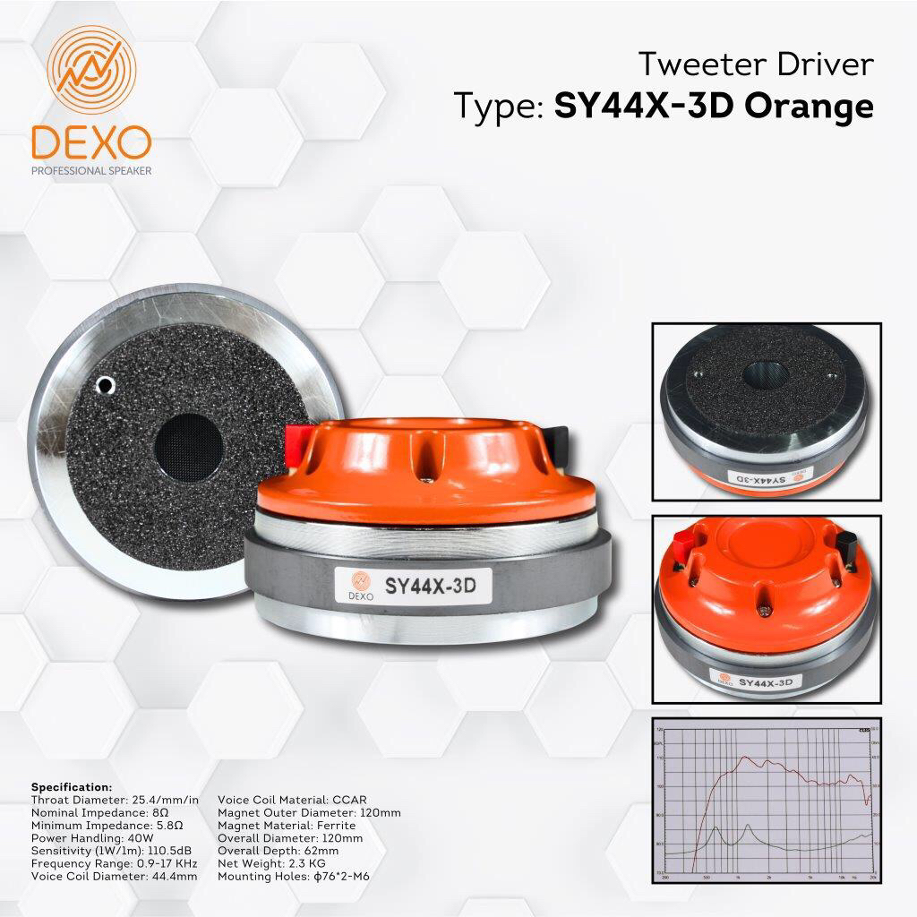 Jual Tweeter Driver DEXO SY44X-3D Orange / Twiter DEXO SY44X-3D ...