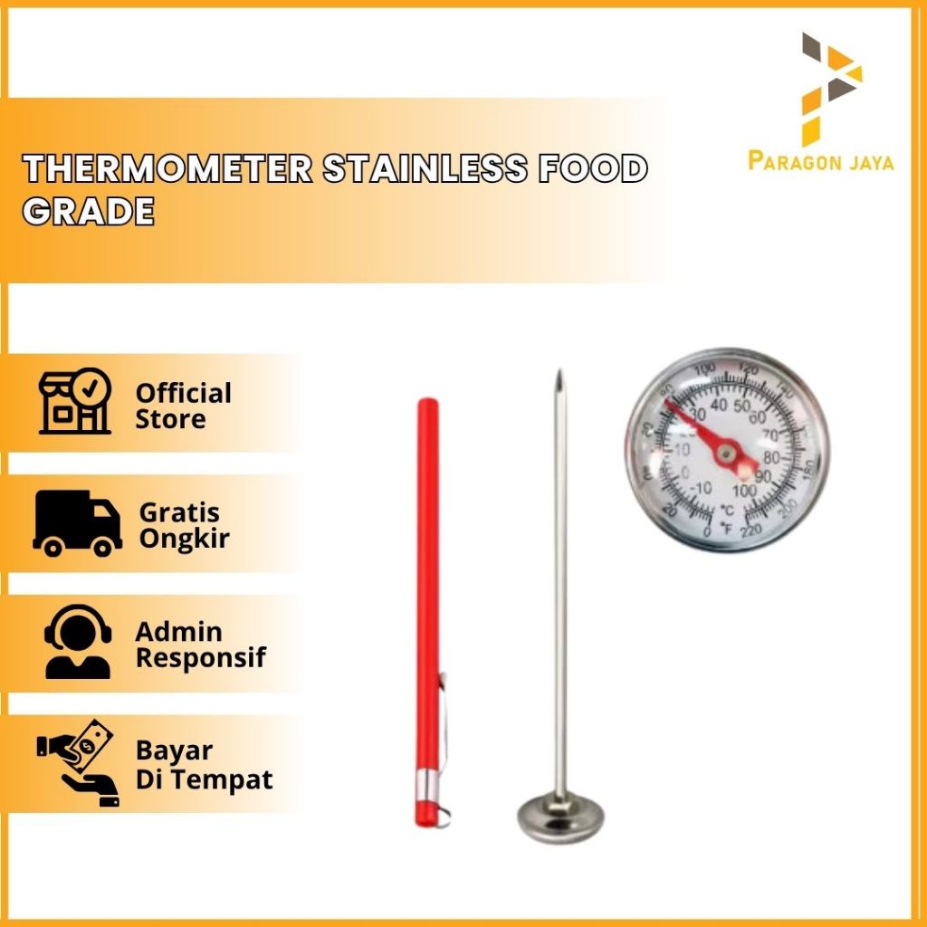 Jual Termometer kopi Thermometer Susu Stainless Food Grade Termometer ...
