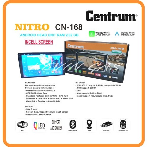 Jual PROMO TERBARU Headunit Android Centrum NITRO CN-168 Layar 9,5 Inch ...