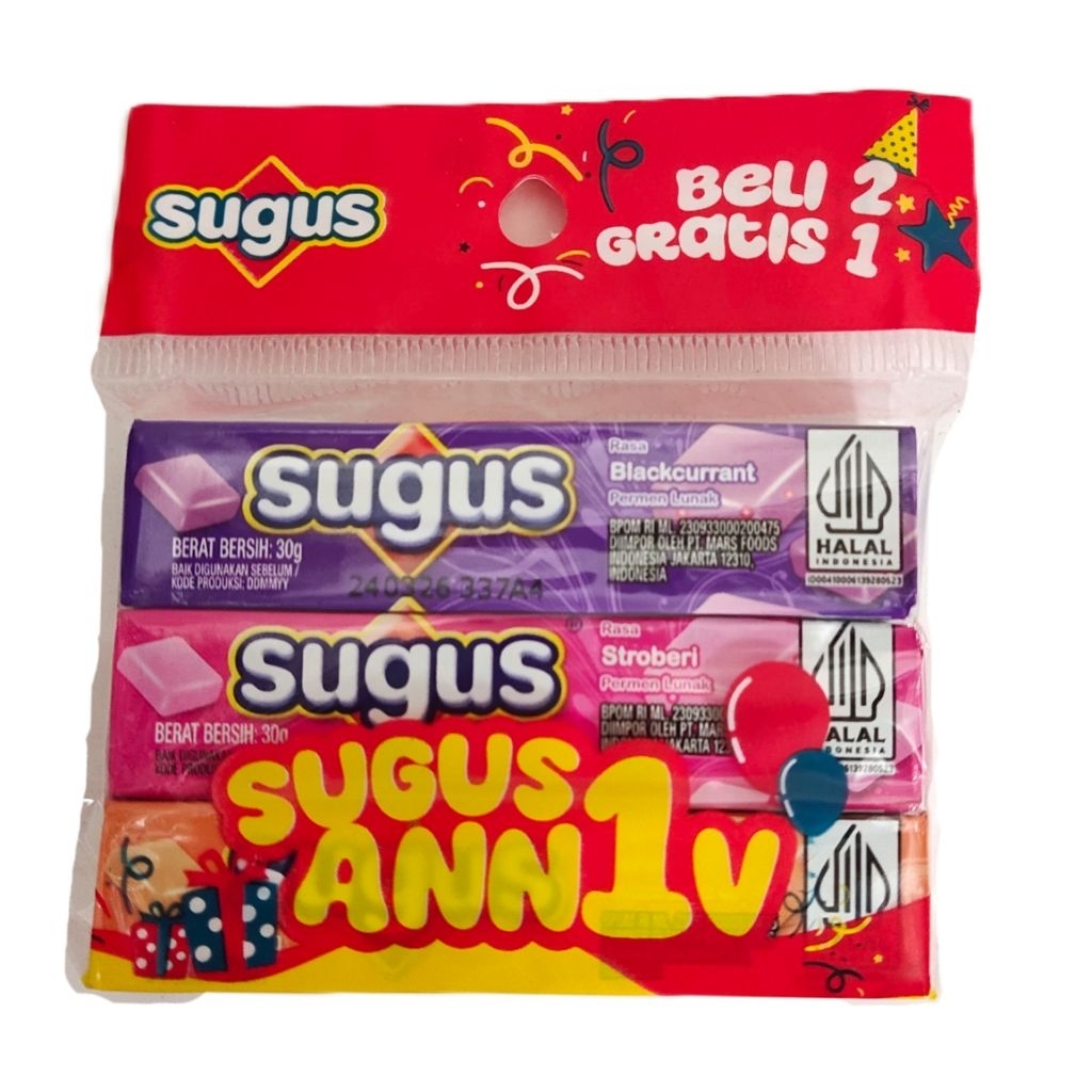 Jual PERMEN SUGUS STIK ISI 3 MACAM RASA | Shopee Indonesia