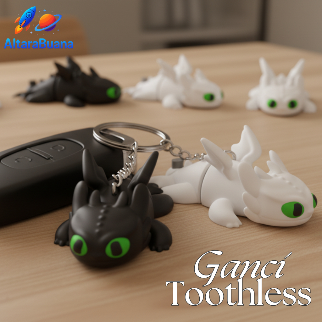 Jual Toothless Keychain Lucu | Gantungan Kunci Dragon Imut | Aksesoris ...