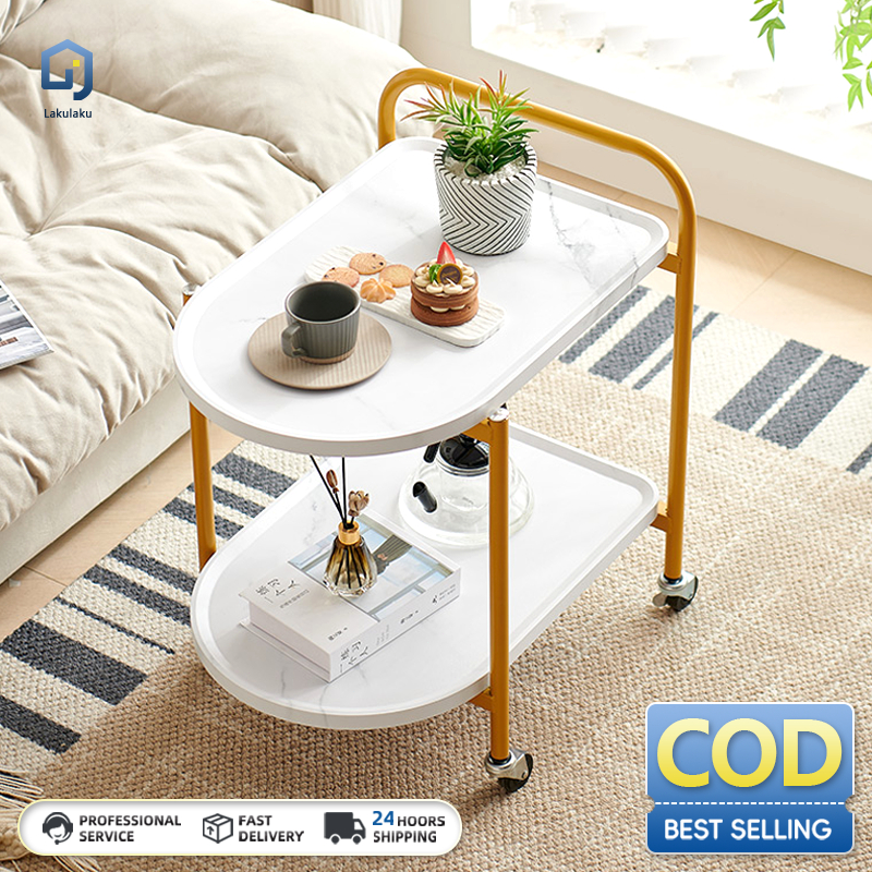 Jual COD Meja Kopi Seluler Meja Samping Sofa Dengan Roda meja sudut ...