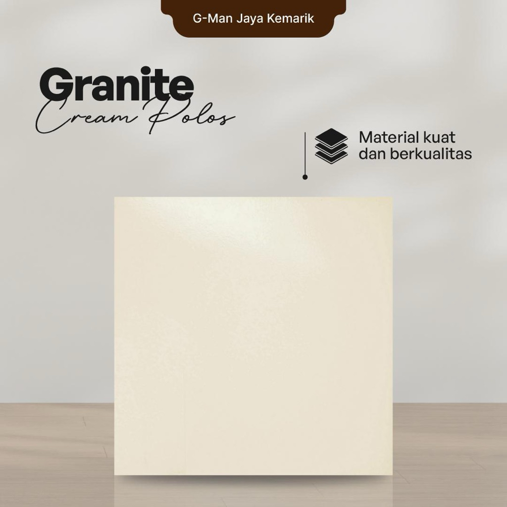 Jual Granit Lantai 60x60 Cream Polos Granit Biasa Mulia Ceramic Glossy ...