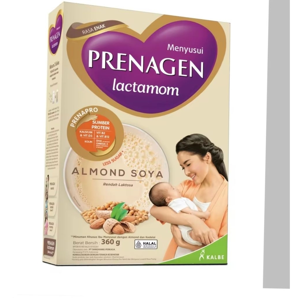 Jual Prenagen Lactomom almond soya 360gram exp Januari2027 | Shopee ...
