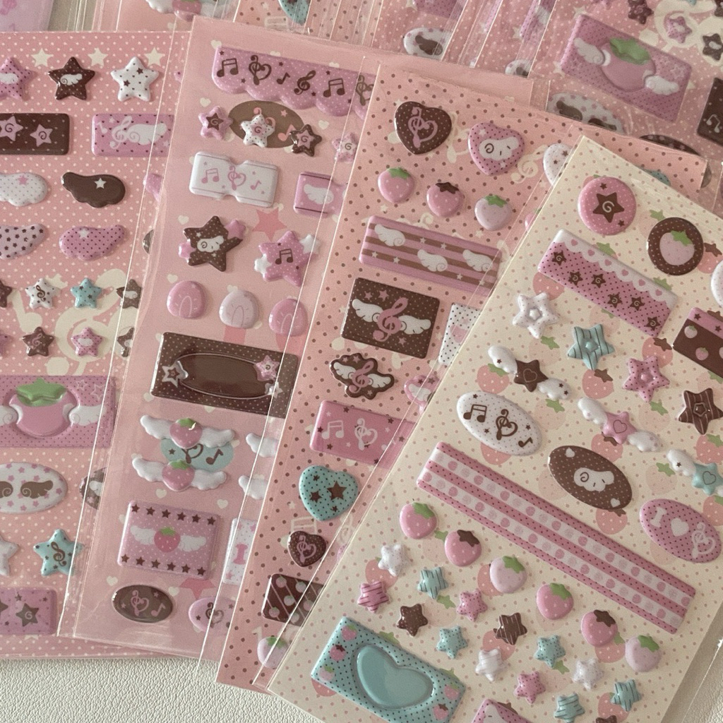 Jual Sticker Foam Musical Note Bubble Aesthetic Pink Cute | Shopee ...