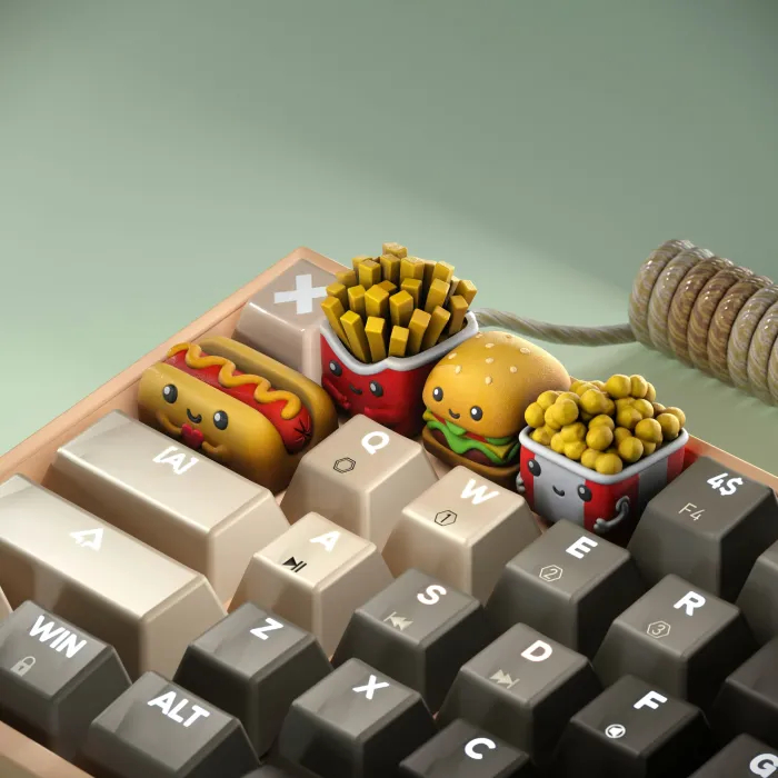 Jual Fast Food Frenzy Artisan Keycaps Series | Shopee Indonesia