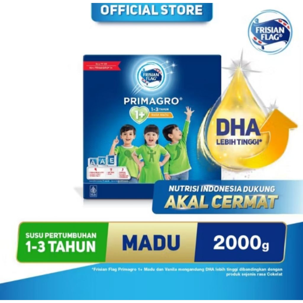 Jual primagro 1+ dan 3+ madu/vanila 2000g (EXP APRIL&JUNI 2026 ...